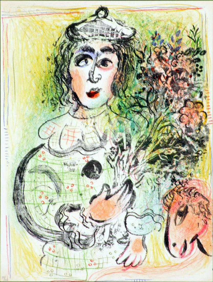 Marc Chagall - The Clown with Flowers (1 of 1)