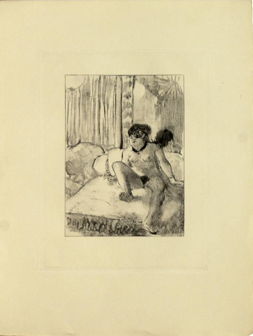 Edgar Degas (after) - Untitled from "Mimes des: Artist: Edgar Degas (after) Title: Untitled from "Mimes des Courtisanes du Lucien" Year: 1935 Dimensions: 9 3/4in. by 12 3/4in. Edition: From the rare limited edition of 325</