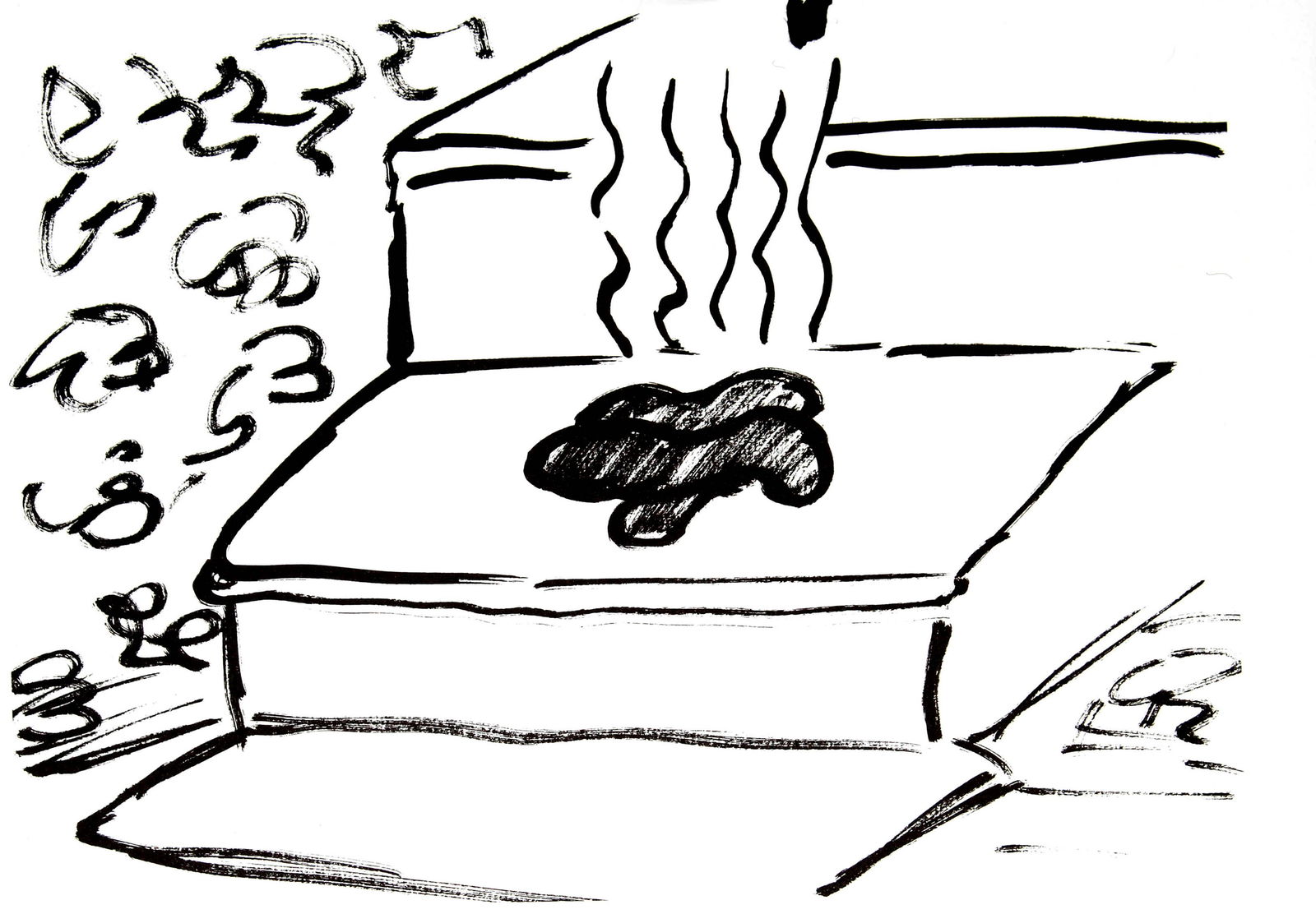 Keith Haring and Brion Gysin - Fault Lines: Artist: Keith Haring and Brion Gysin Title: Fault Lines Year: 1986 Dimensions: 8.7in. by 11.2in. Edition: From the rare limited edition of 200 Publisher