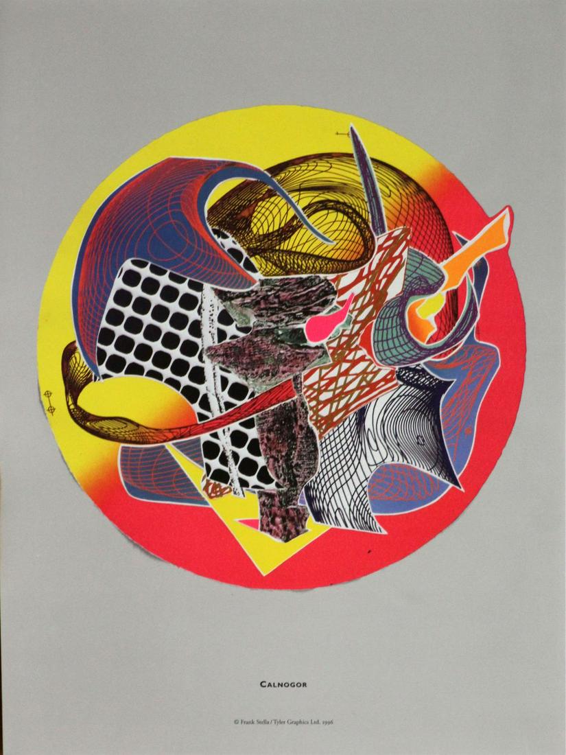 Frank Stella (After) - Calnogor: Artist: Frank Stella Title: Calnogor Year: 1996 Dimensions: 11.75in. by 8.75in. Publisher: Tyler Graphics Ltd. Suite: Imaginary Places Medium: Or