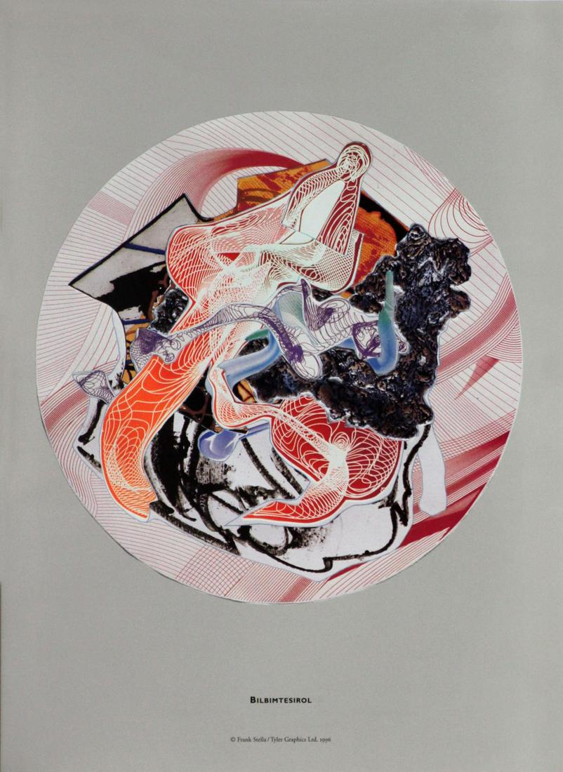 Frank Stella (After) - Bibimterisol: Artist: Frank Stella Title: Bibimterisol Year: 1996 Dimensions: 11.75in. by 8.75in. Publisher: Tyler Graphics Ltd. Suite: Imaginary Places Medium: