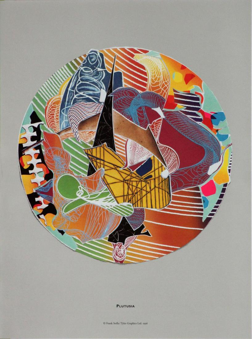Frank Stella (After)- Plutusia: Artist: Frank Stella Title: Plutusia Year: 1996 Dimensions: 11.75in. by 8.75in. Publisher: Tyler Graphics Ltd. Suite: Imaginary Places Medium: Or