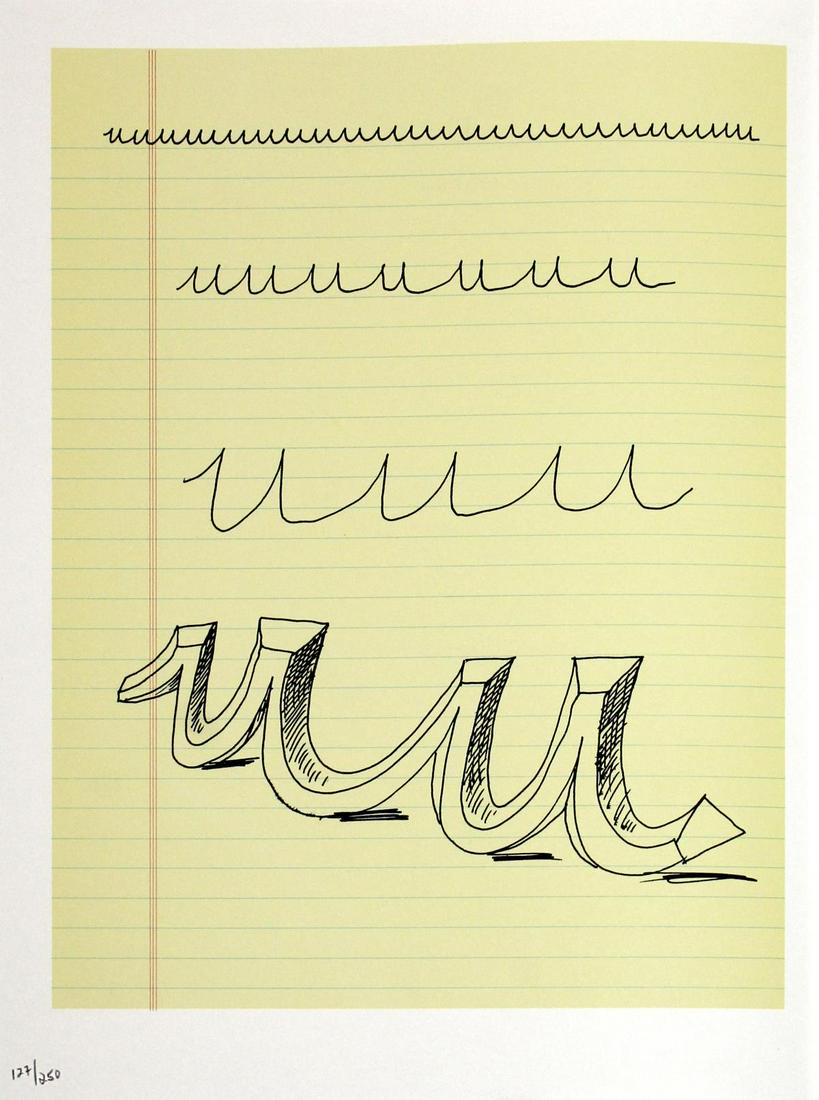 David Hockney - Letter U from "Hockney: Artist: David Hockney Title: Letter U from "Hockney's Alphabet" Year: 1991 Dimensions: 12 5/8in. by 9 5/8in. Edition: From the rare limited numbered edition of 250