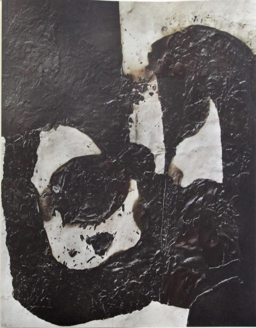 Alberto Burri (After) - Tavola 8: Artist: Alberto Burri (After) Title: Tavola 8 Year: 1963 Dimensions: 15in. by 18in. Edition: From the rare limited Artist Proof edition Suite: 40 Disegni Di Mae