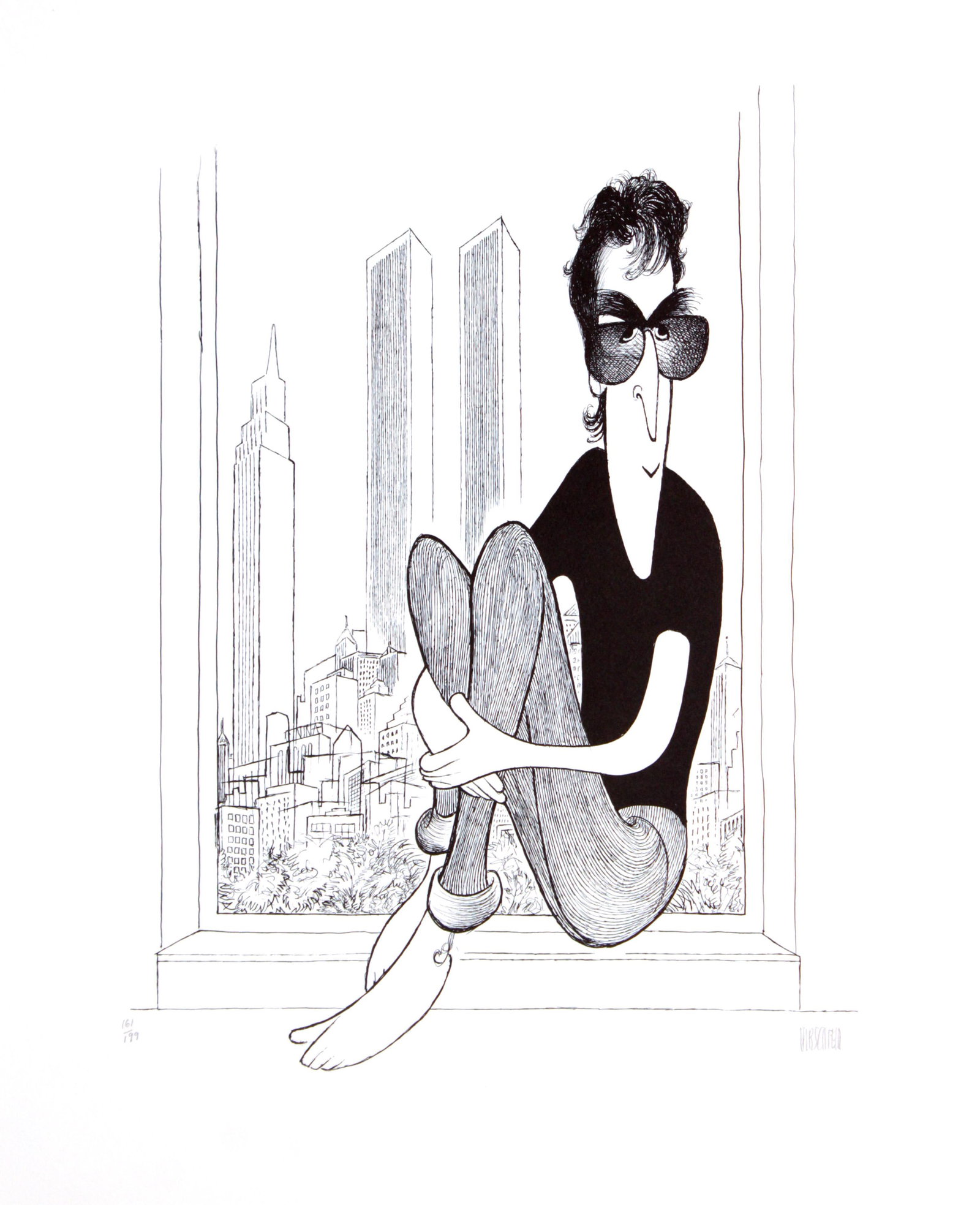 Al Hirschfeld - John Lennon (1 of 3)