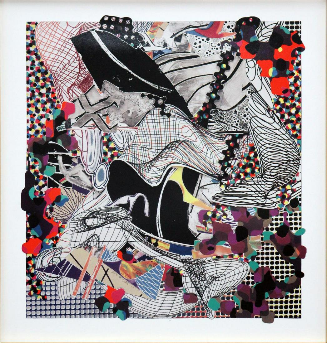 Frank Stella - The Funeral: Artist: Frank Stella Title: The Funeral Year: 1993 Dimensions: in. by in. Edition: From the rare limited edition Publisher: Tyler Graphics Ltd. Suite