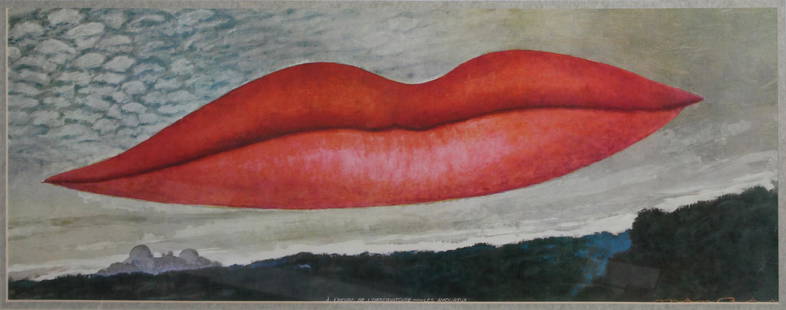 Man Ray - Observatory Time- The Lovers: Artist: Man Ray Title: À l'heure de l'observatoire—les amoureux (Observatory Time—The Lovers) Year: 1968 Dimensions: 13.5in. by 35.5in. Edition: From the rare limited edition<