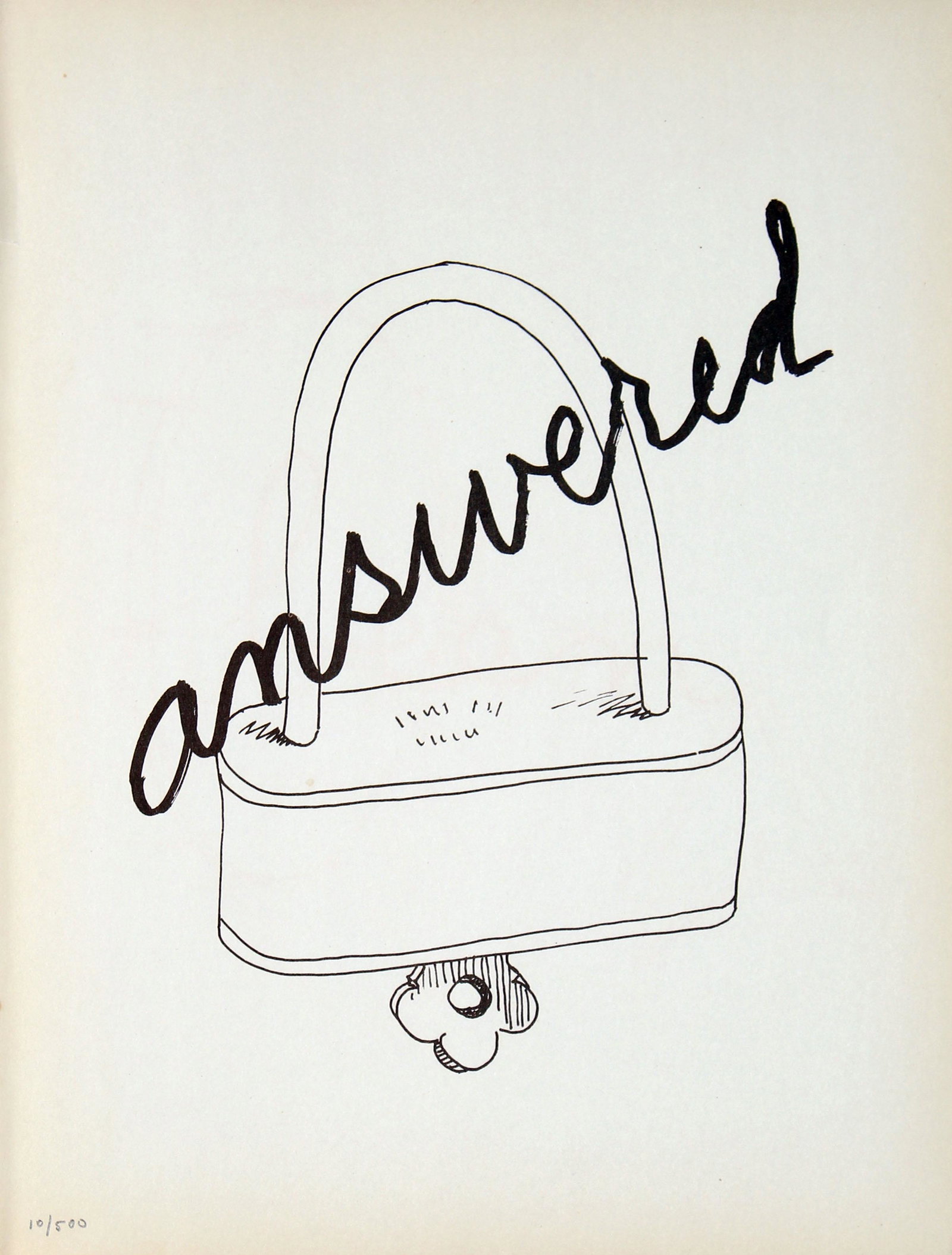 Man Ray - Answered: Artist: Man Ray Title: Answered Year: 1948 Dimensions: 11in. by 8.5in. Edition: 10 from the limited edition of 500 Publisher: Copley Galleries Beverly Hills