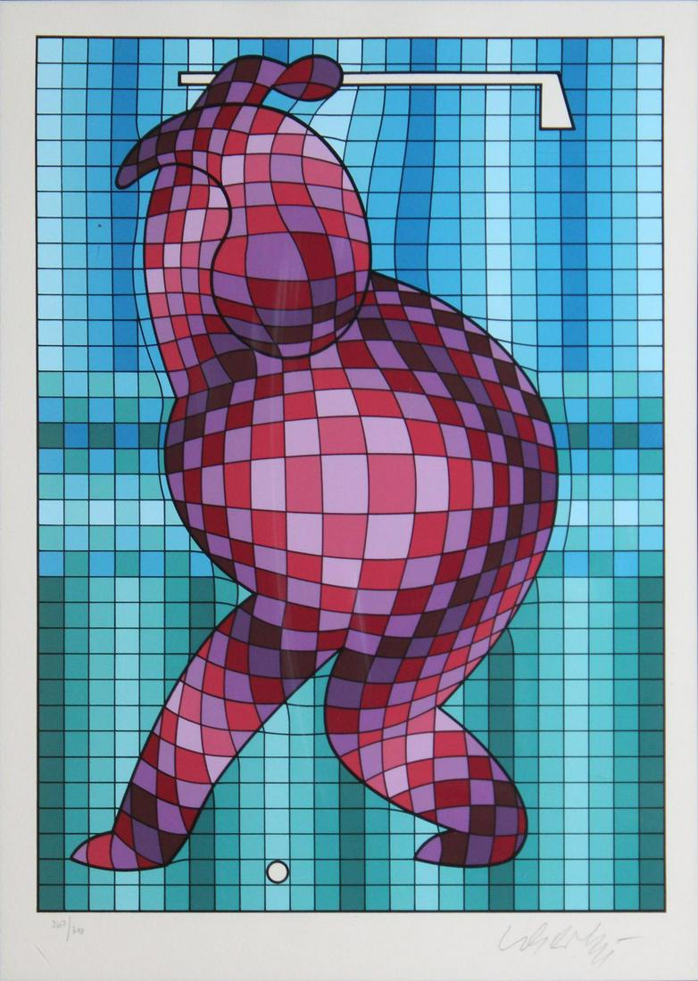 Victor Vasarely - The Golfer (1 of 1)