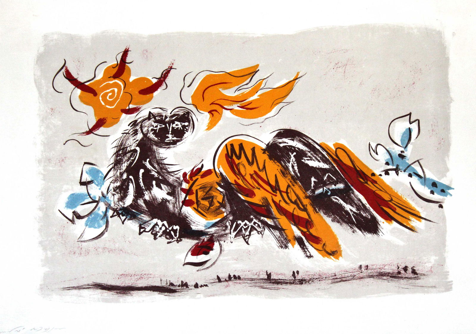 Andre Masson - Untitled (Angel Wings on Fire) (1 of 1)