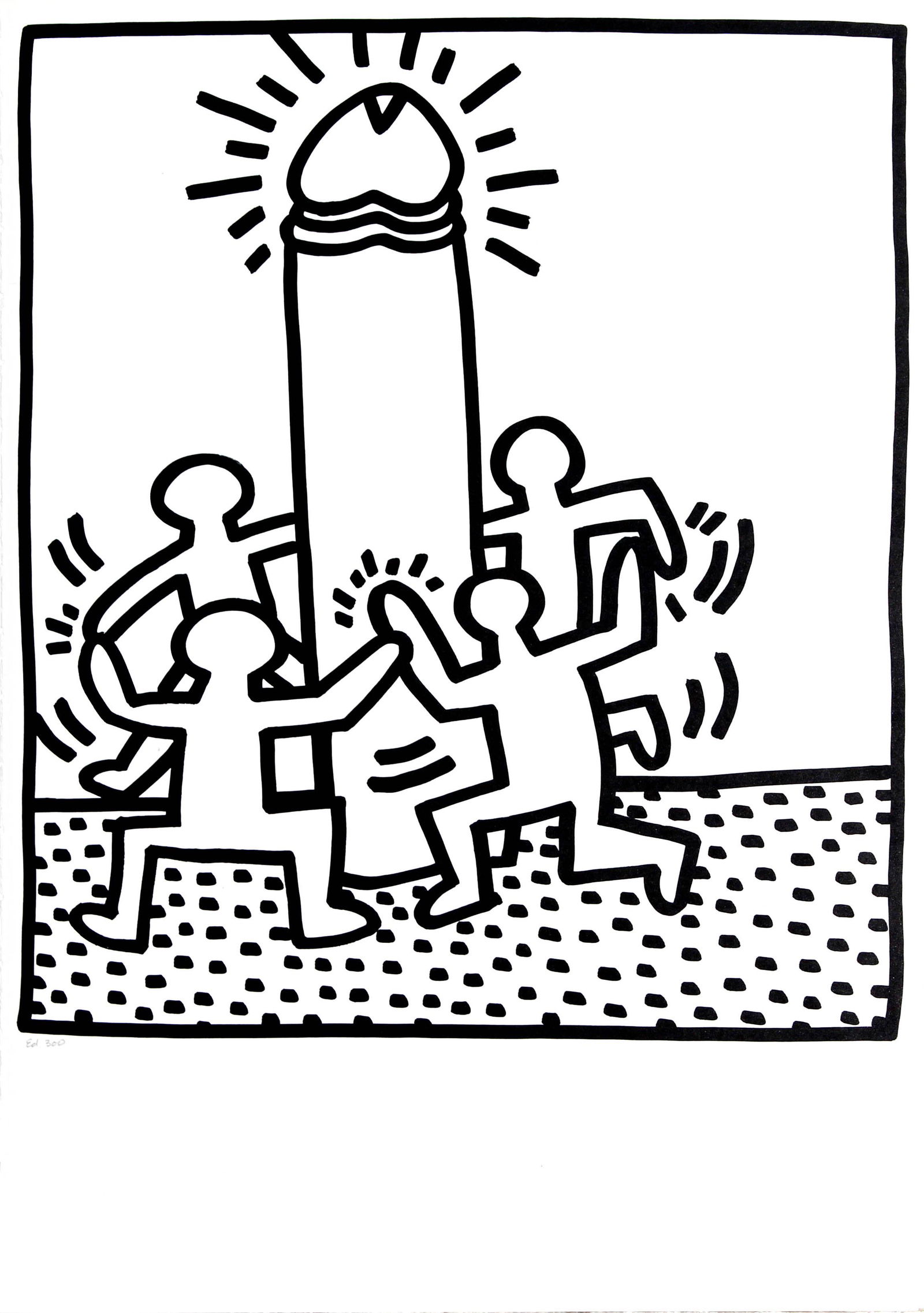 Keith Haring - From "Lucio Amelio Gallery Portfolio" (1 of 1)