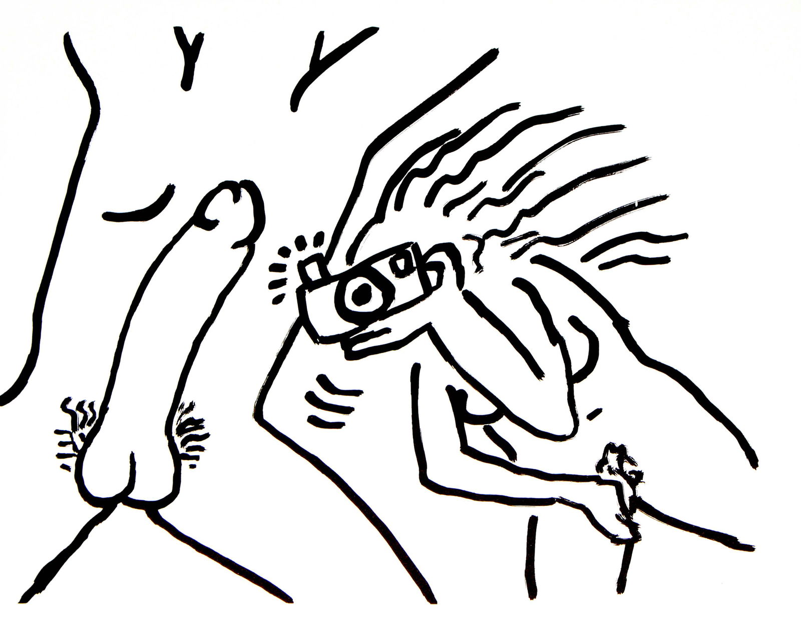 Keith Haring and Brion Gysin - Fault Lines: Artist: Keith Haring and Brion Gysin Title: Fault Lines Year: 1986 Dimensions: 8.7in. by 11.2in. Edition: From the rare limited edition of 200 Publisher