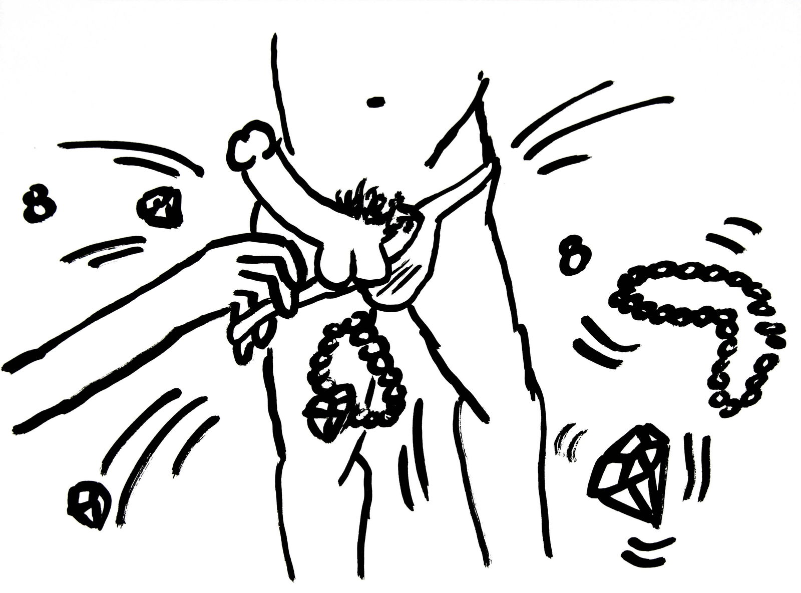 Keith Haring and Brion Gysin - Fault Lines (1 of 1)