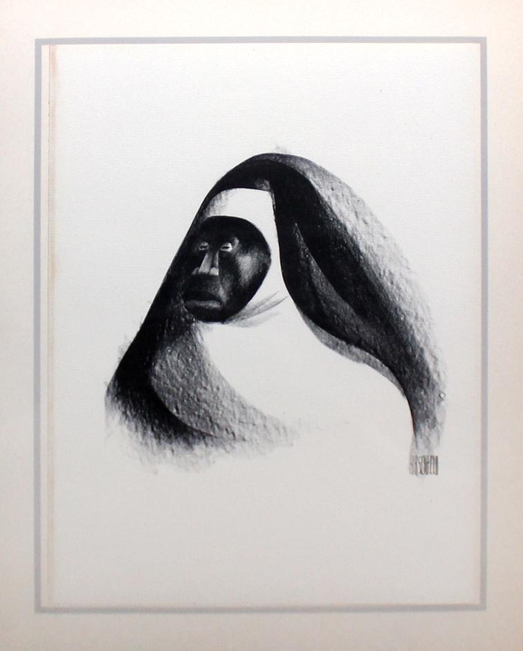 Al Hirschfeld "Ebony Sister," from "Harlem" Portfolio: Artist: Al Hirschfeld Title: Ebony Sister Year: 1941 Portfolio: Harlem as seen by Hirschfeld Medium: Lithograph on hand-made paper Edition: From the limited edition of 1000 Size: 12" x 9 1/4"