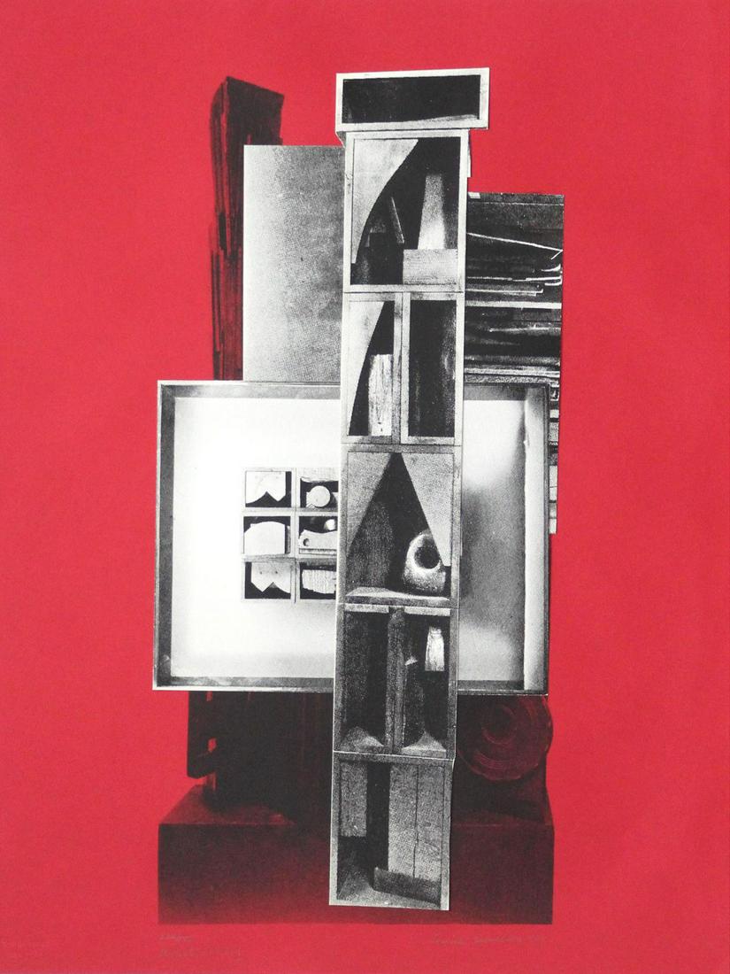Louise Nevelson - The Drum: Artist: Louise Nevelson Title: The Drum Year: 1966 Dimensions: 23in. by 17in. Edition: From the rare limited edition of 125 Publisher: Harry N. Abrams Inc. In c