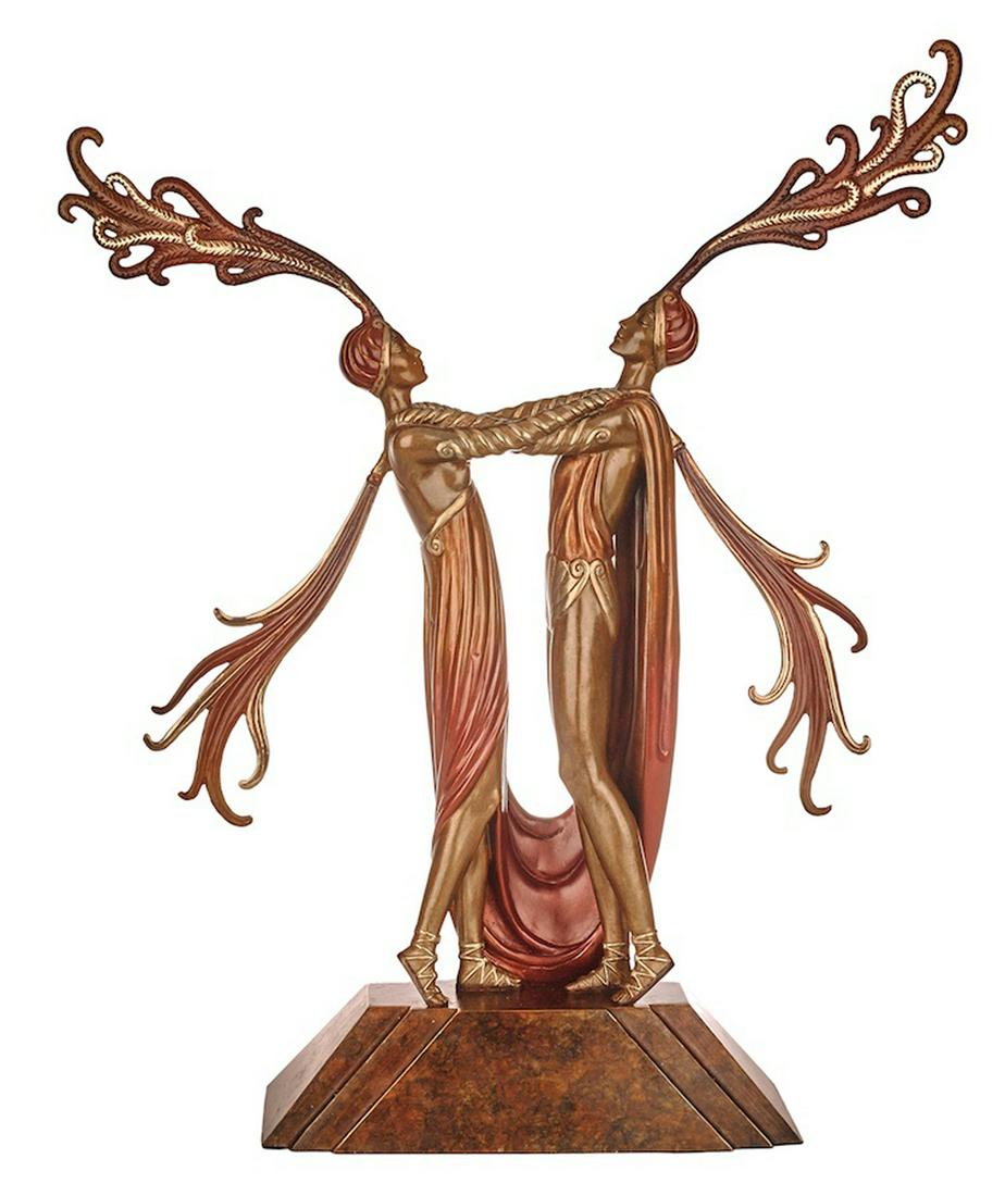 Erte - Kiss of Fire: Artist: Erte Title: Kiss of Fire Year: 1984 Dimensions: 21in. by 15in. Edition: From the limited edition of 300 Publisher: Fine Art Acquisitions Medi