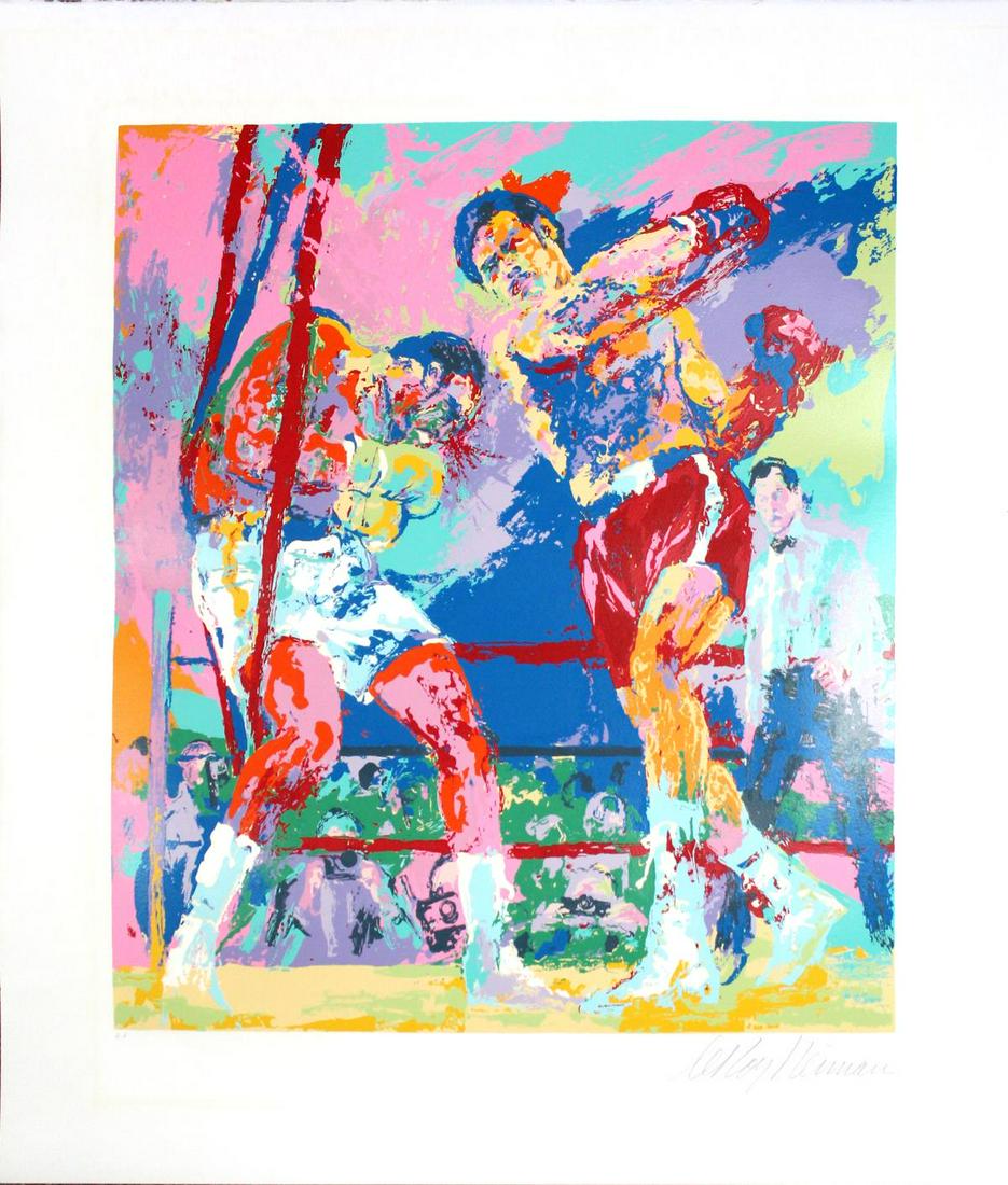 LeRoy Neiman - Joe Frazier & George Foreman (1 of 3)