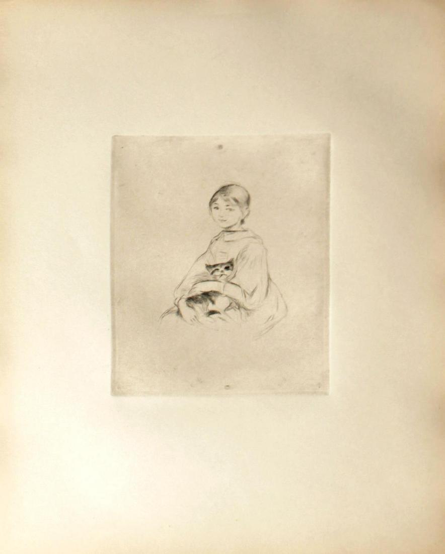 Berthe Morisot - Young Girl and the Cat (1 of 1)