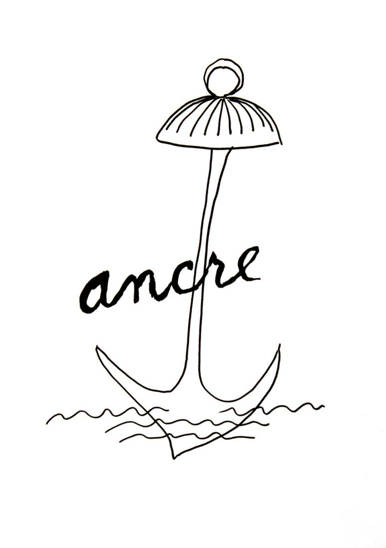 Man Ray - Ancre: Artist: Man Ray Title: Ancre Year: 1948 Dimensions: 15in. by 11.25in. Edition: From the limited edition of 150 Publisher: Editions Pierre Belfond Paris