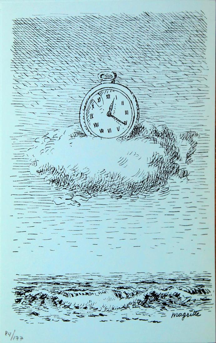 Rene Magritte (After) - Untitled (Clock) (1 of 1)