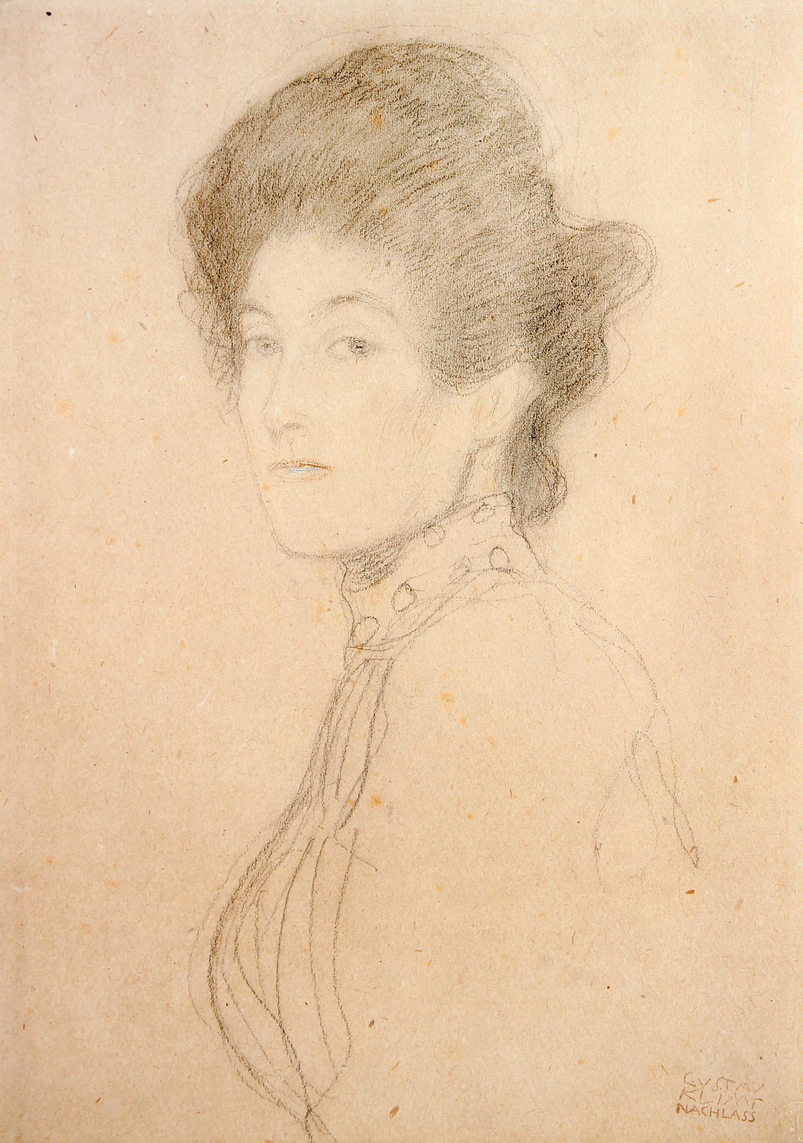 Gustav Klimt - Portrait of a Woman: Artist: Gustav Klimt Title: Portrait of a Woman Year: 1985 Dimensions: 21.5in. by 14.5in. Edition: From the rare limited edition of 1000 Publisher: Akademische