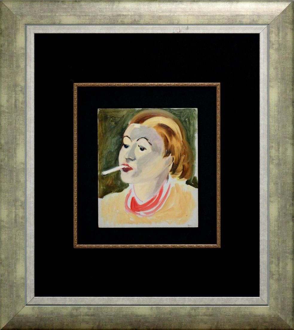 Ludovic-Rodo Pissarro - Jacqueline a la cigarette (1 of 1)