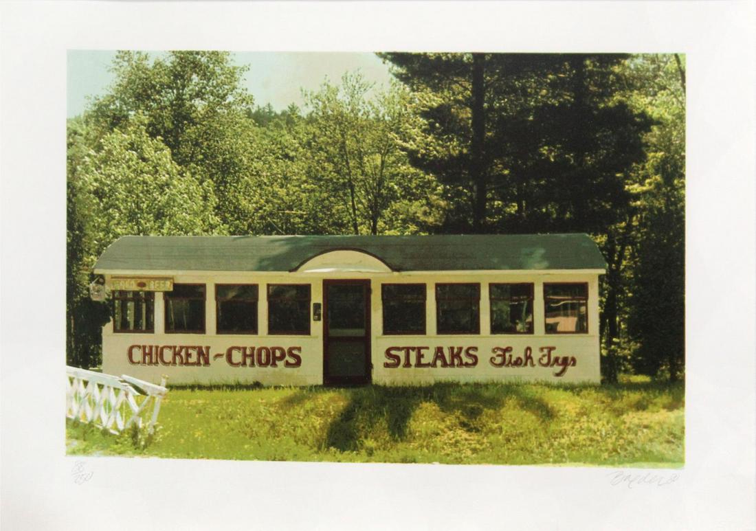 John Baeder - Chicken Chops Steaks: Artist: John Baeder Title: Chicken Chops Steaks Year: 1980 Dimensions: 22in. by 30in. Edition: From the rare limited edition of 250 Medium: Original serigraph o