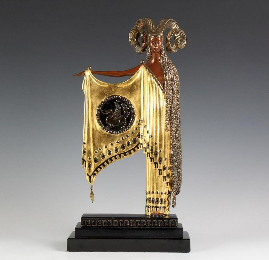 Erte - Golden Fleece: Artist: Erte Title: Golden Fleece Year: 1987 Dimensions: 20 1/2in. by 10 1/2in. Edition: From the rare limited edition of 375 Publisher: Chalk & Vermilion and S