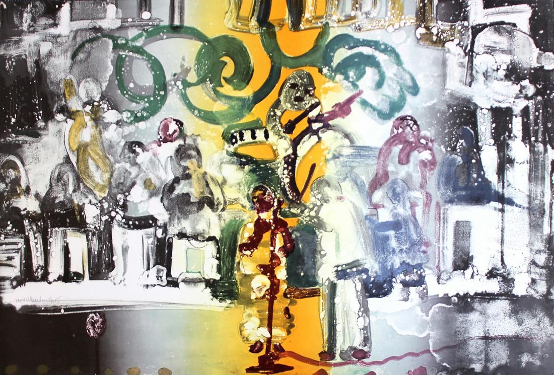 Romare Bearden "Introduction for a Blues Queen" (1 of 2)