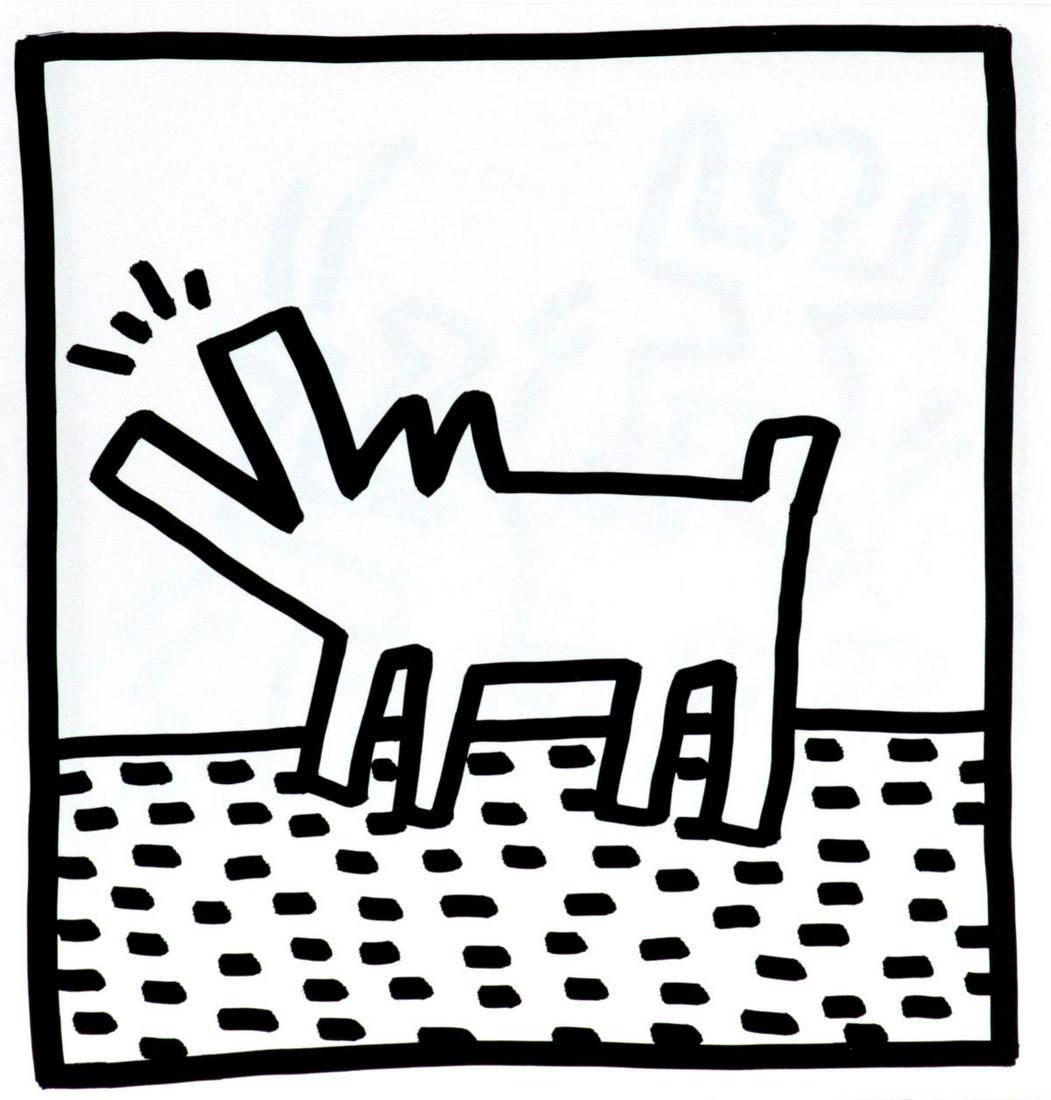 Keith Haring - Untitled from "Tony Shafrazi" portfolio: Artist: Keith Haring Title: Untitled from "Tony Shafrazi" portfolio Year: 1982 Dimensions: 9in. by 9in. Edition: From the limited edition of 2000 Publisher: Tony Shafrazi G