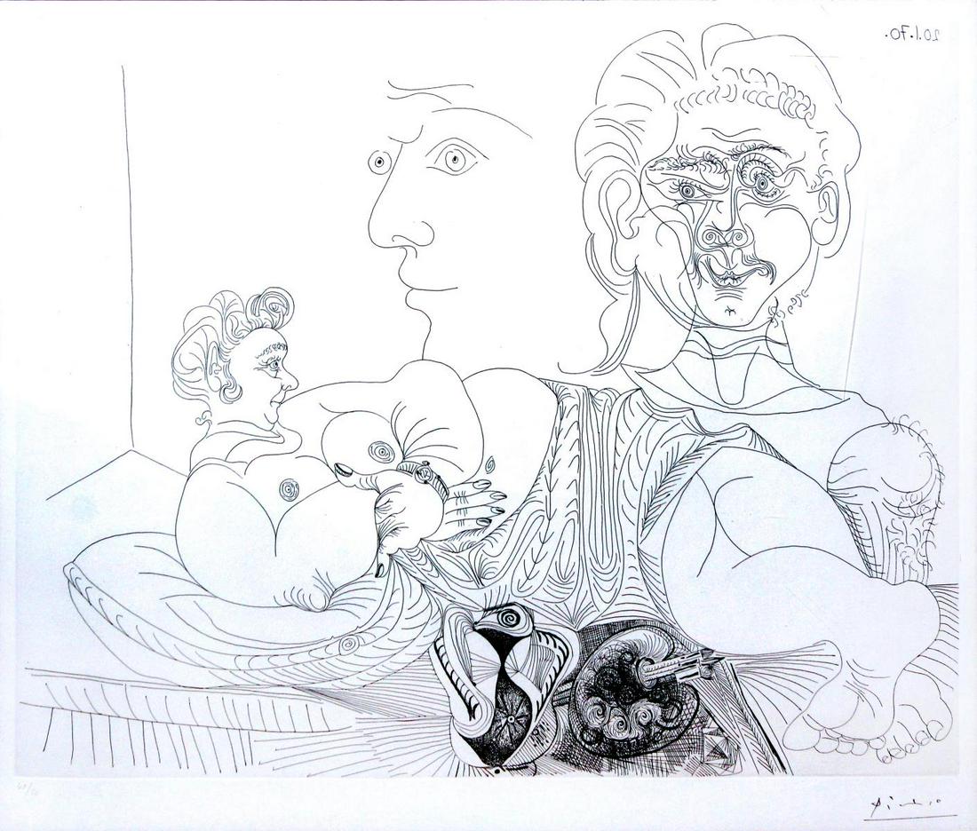 Pablo Picasso - Vieux Modele Pour Jeune Odalisque (1 of 3)
