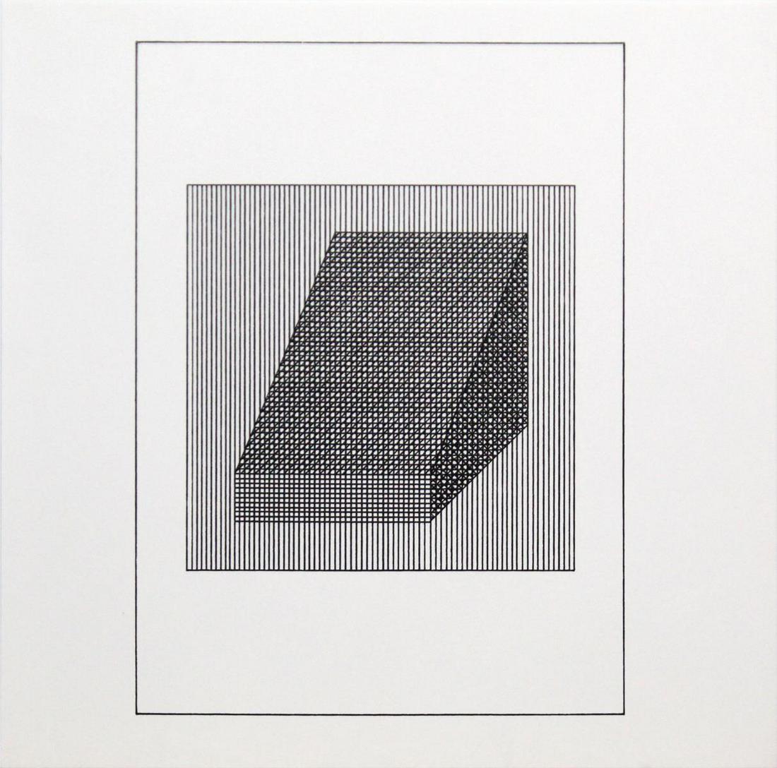 Sol Lewitt - Untitled from the Suite "Ficciones": Artist: Sol Lewitt Title: Untitled from the Suite "Ficciones" Year: 1984 Dimensions: 8in. by 8in. Edition: From the rare limited edition Publisher: Mackenzie-Ha