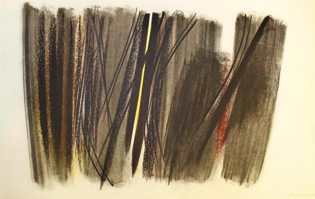 Hans Hartung (After) - Tavola 18: Artist: Hans Hartung (After) Title: Tavola 18 Year: 1961 Dimensions: 14in. by 19in. Edition: From the limited edition of 450 Publisher: Grafiche Milani Editrice e Societa M