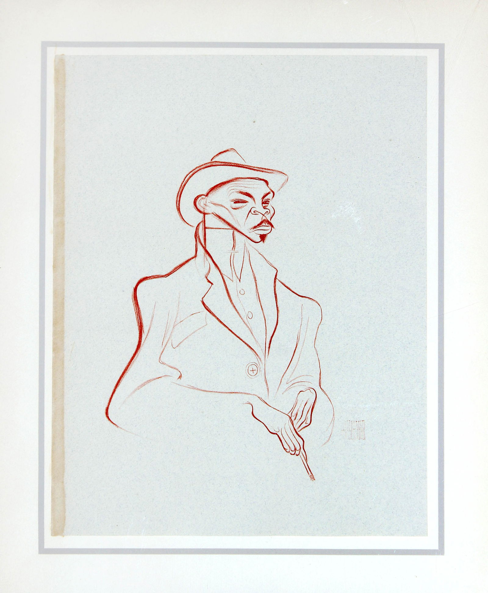 Al Hirschfeld - Reefer Man: Artist: Al Hirschfeld Title: Reefer Man Year: 1941 Dimensions: 18in. by 14.5in. Edition: From the rare limited edition of 1000 Publisher: Hyperion Press New York S