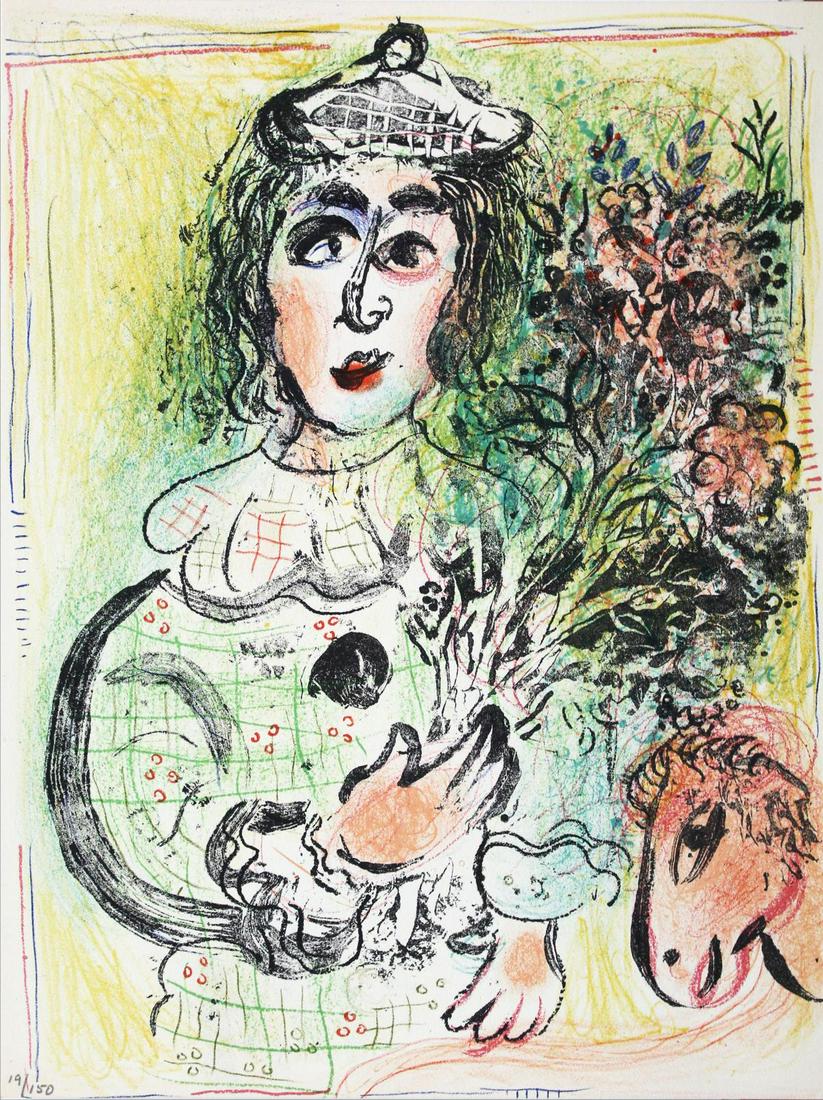 Marc Chagall - The Clown with Flowers (1 of 1)