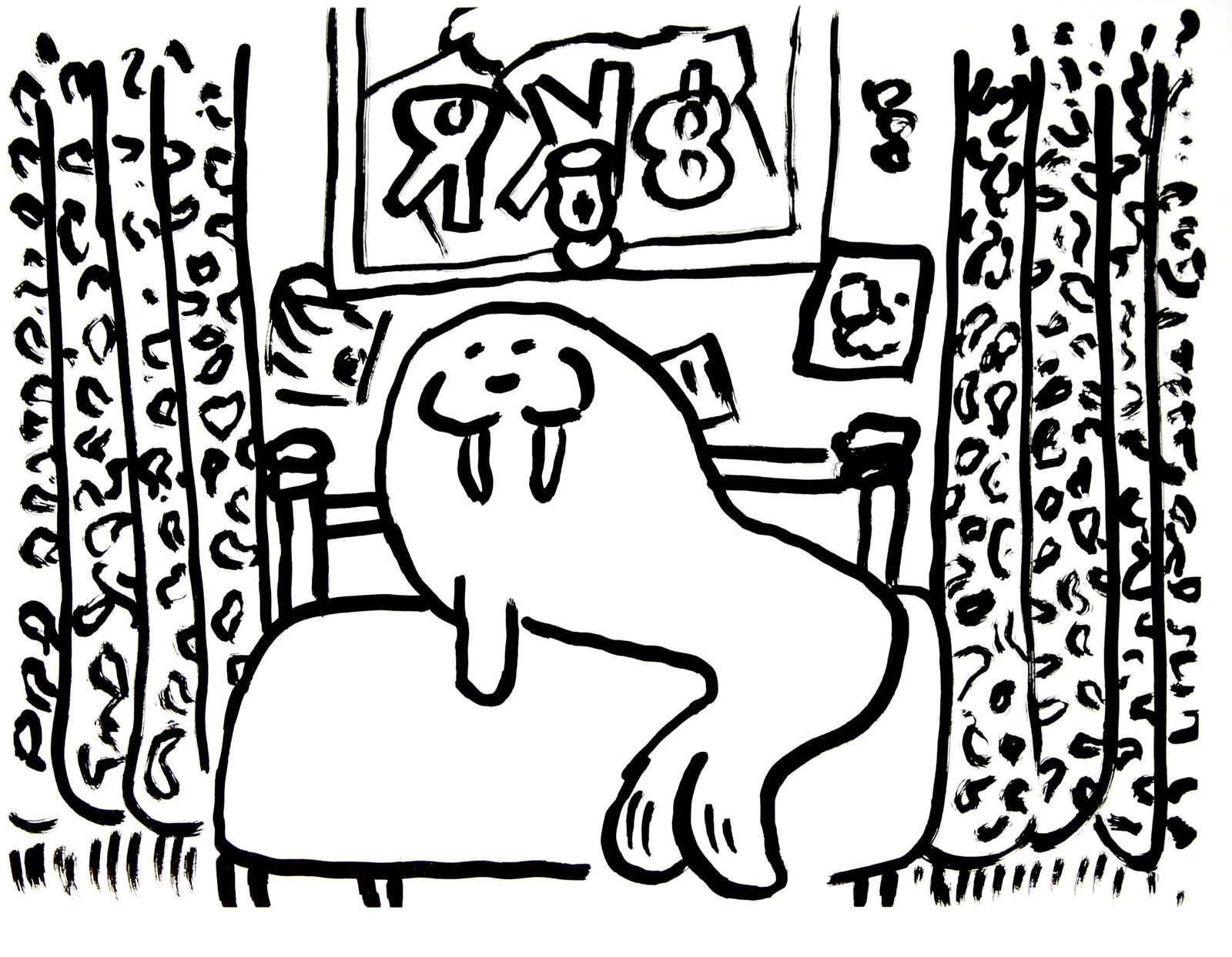 Keith Haring and Brion Gysin - Fault Lines: Artist: Keith Haring and Brion Gysin Title: Fault Lines Year: 1986 Dimensions: 8.7in. by 11.2in. Edition: From the rare limited edition of 200 Publisher: Editio