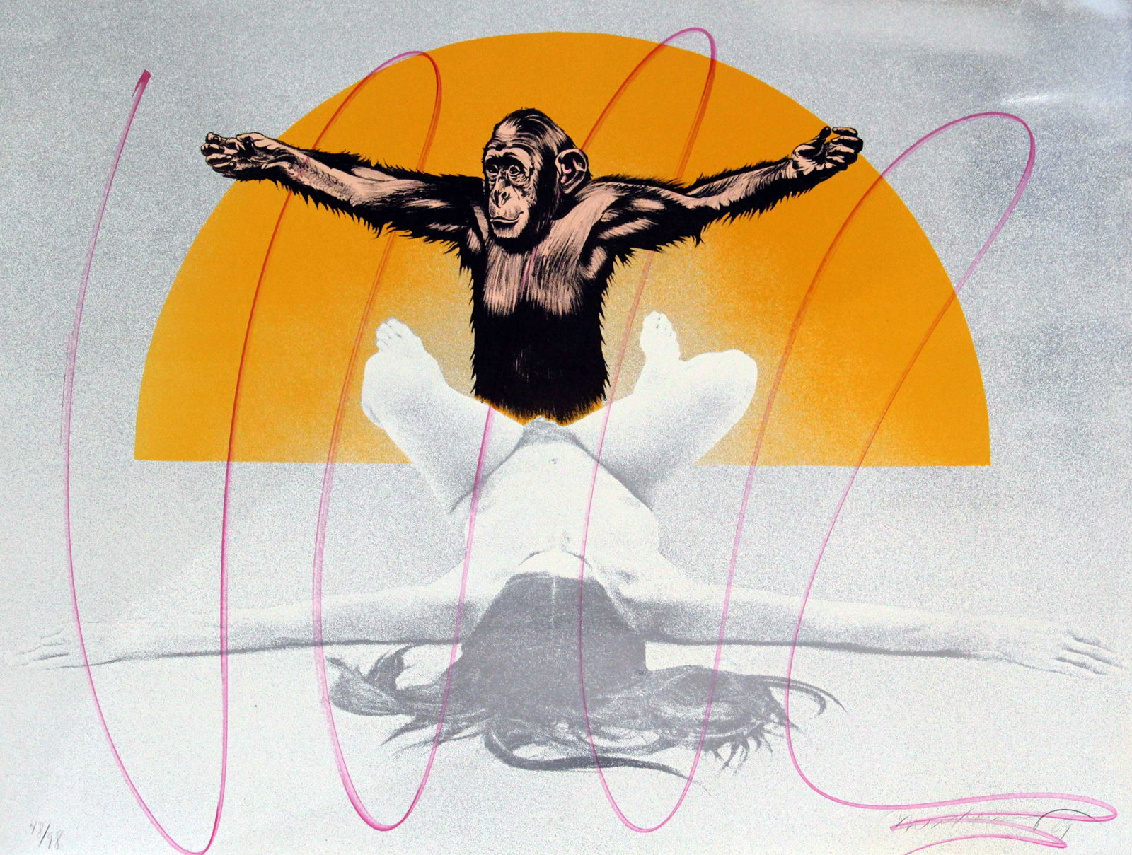 Mel Ramos - Cheetah and Jane (Woman with Chimpanzee) (1 of 3)