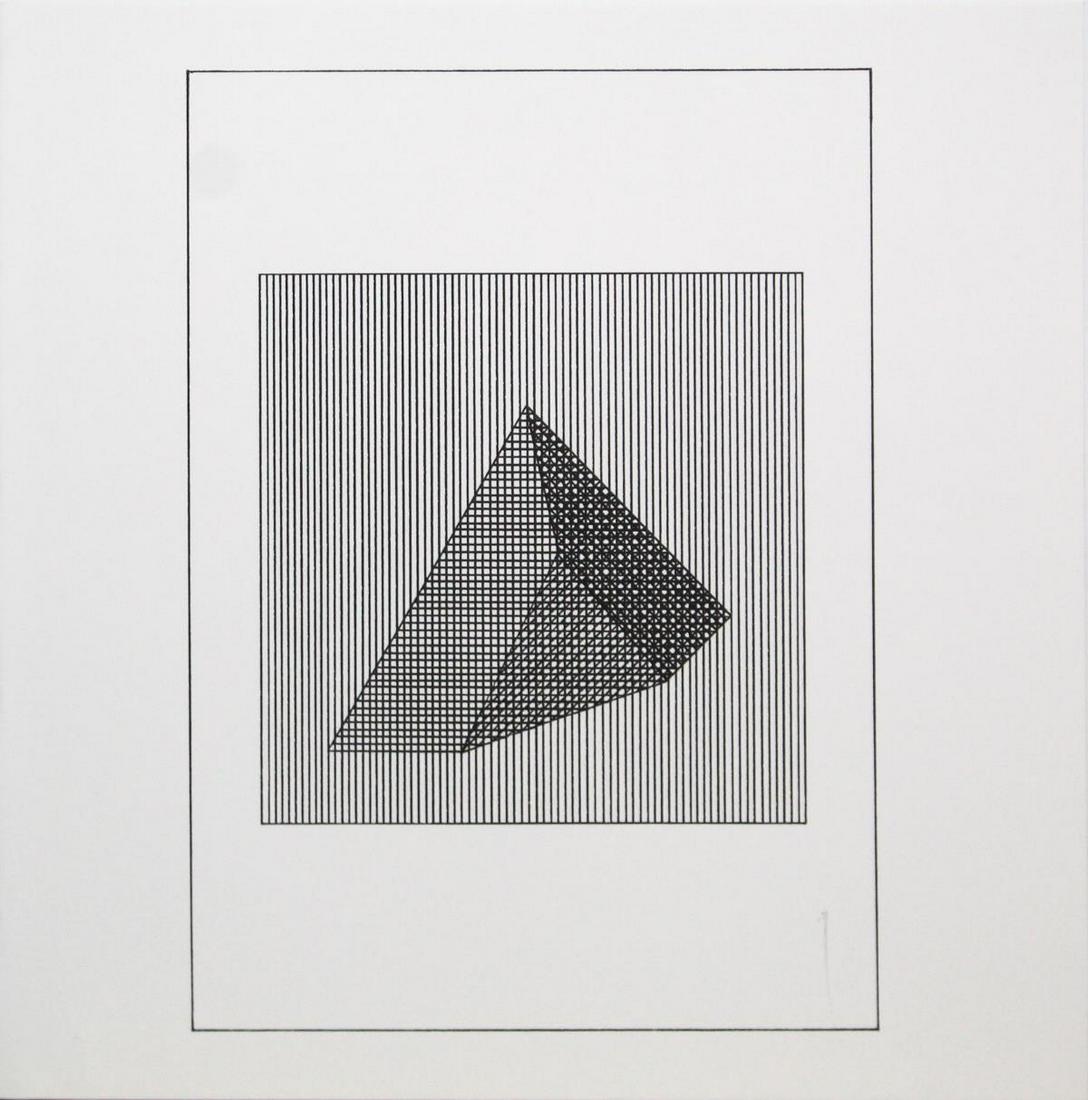 Sol Lewitt - Untitled from the Suite "Ficciones": Artist: Sol Lewitt Title: Untitled from the Suite "Ficciones" Year: 1984 Dimensions: 8in. by 8in. Edition: From the rare limited edition Publisher: Mackenzie-Ha