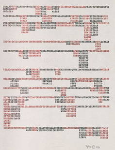 Carl Andre - Yucatan: Artist: Carl Andre Title: Yucatan Year: 1982 Dimensions: 43in. by 32in. Edition: From the rare limited edition of 75 Publisher: Anthology Film Archives New York