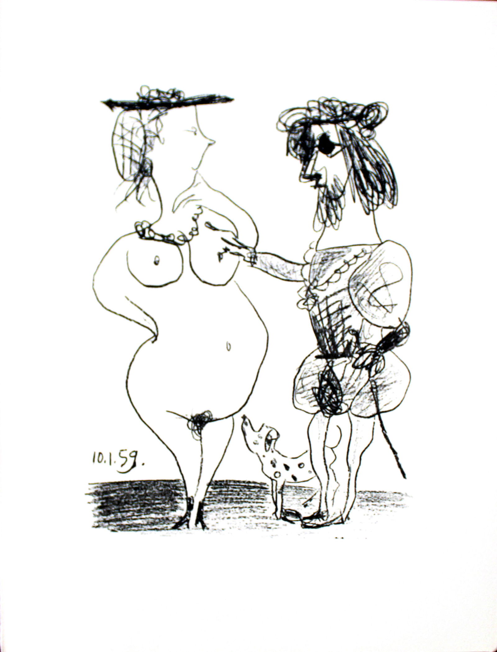 Pablo Picasso - "Le Seigneur et la Dame (M. 322)" from (1 of 2)