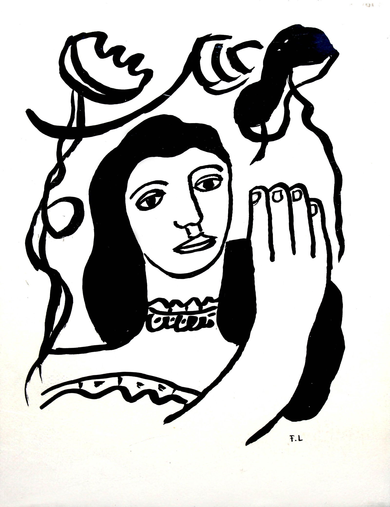 Fernand Leger  - Untitled (Woman) (1 of 2)
