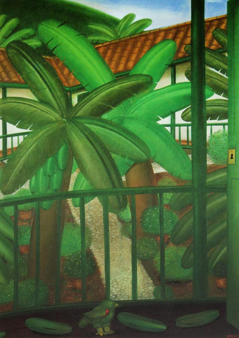 Fernando Botero (after) - The Patio: Artist: Fernando Botero (after) Title: The Patio Year: 1983 Dimensions: 16in. by 12in. Edition: From the limited edition of 200 Publisher: Harry N. Abrams Inc. New York