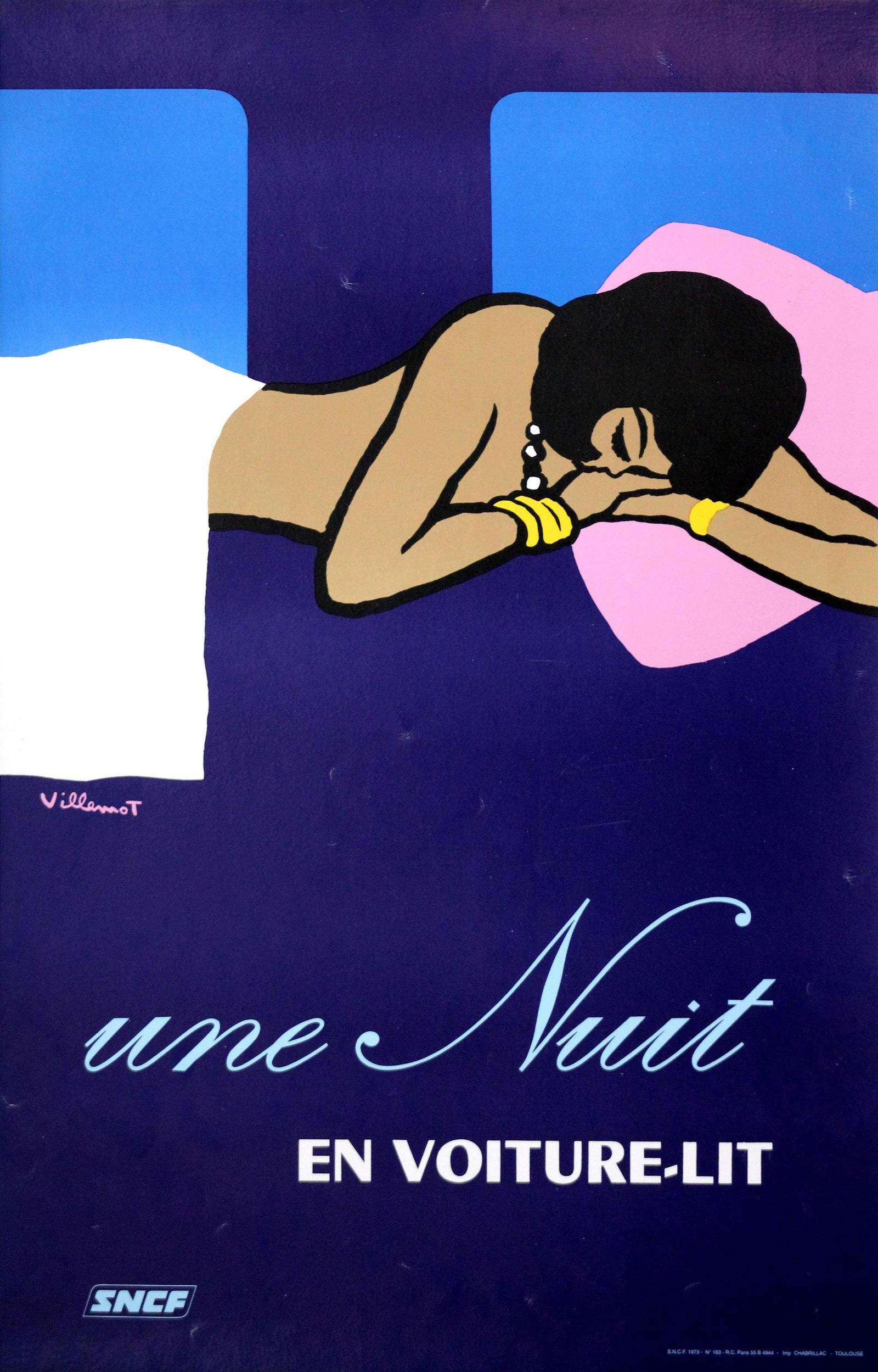 Bernard Villemot - A Night in a Sleeper Car Train (1 of 1)