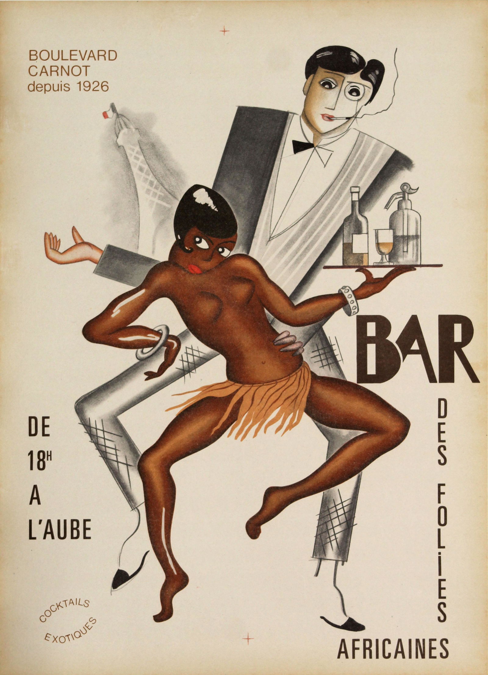 Vintage Poster - French Bar Africaines Ad (1 of 1)