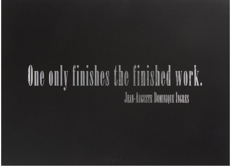 Joseph Kosuth - Titled Quotation (for L.C.): Artist: Joseph Kosuth Title: Titled Quotation (for L.C.) Year: 1997 Dimensions: 37in. by 27in. Weight: 0 Edition: From the Rare Limited Edition of 90