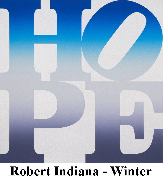 Robert Indiana - Winter (Four Seasons of Hope Silver) (1 of 2)