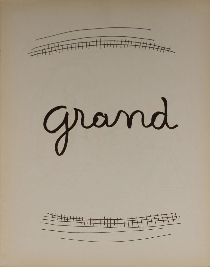 Man Ray - Grand: Artist: Man Ray Title: Grand Year: 1948 Dimensions: 11in. by 8.5in. Edition: From the rare limited edition of 500 Publisher: Copley Galleries Beverly Hills Suite:<