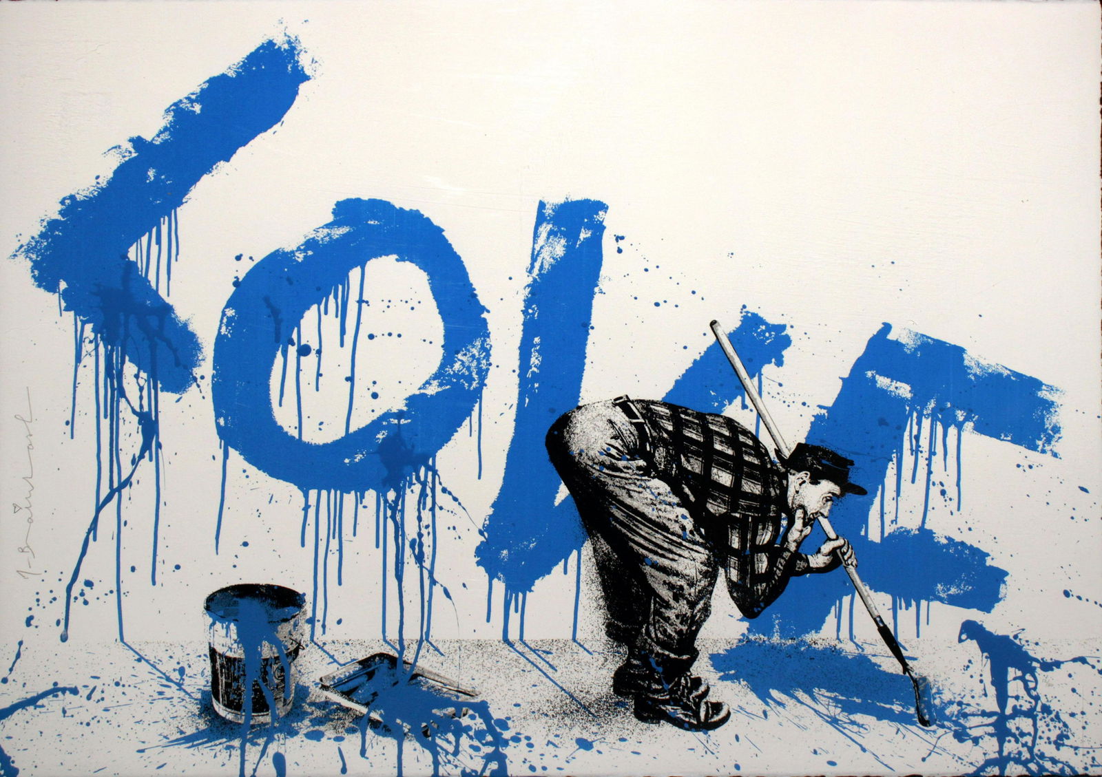 Mr. Brainwash - All You Need Is Love (Blue) (1 of 1)