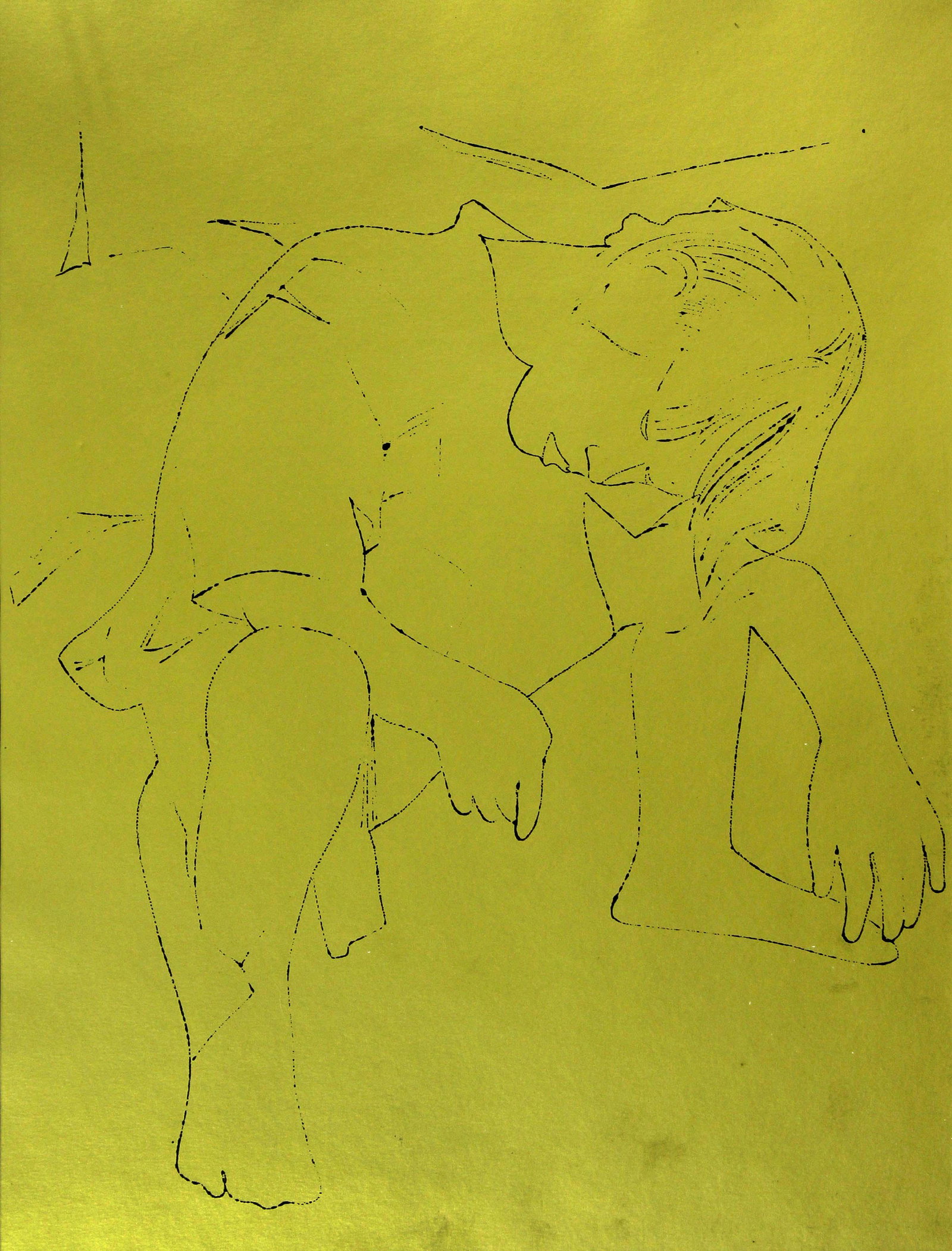 Andy Warhol - A Gold Book III: Artist: Andy Warhol Title: A Gold Book III Year: 1957 Dimensions: 15in. by 11.8in. Edition: From the rare limited edition Publisher: Self-published by Warhol