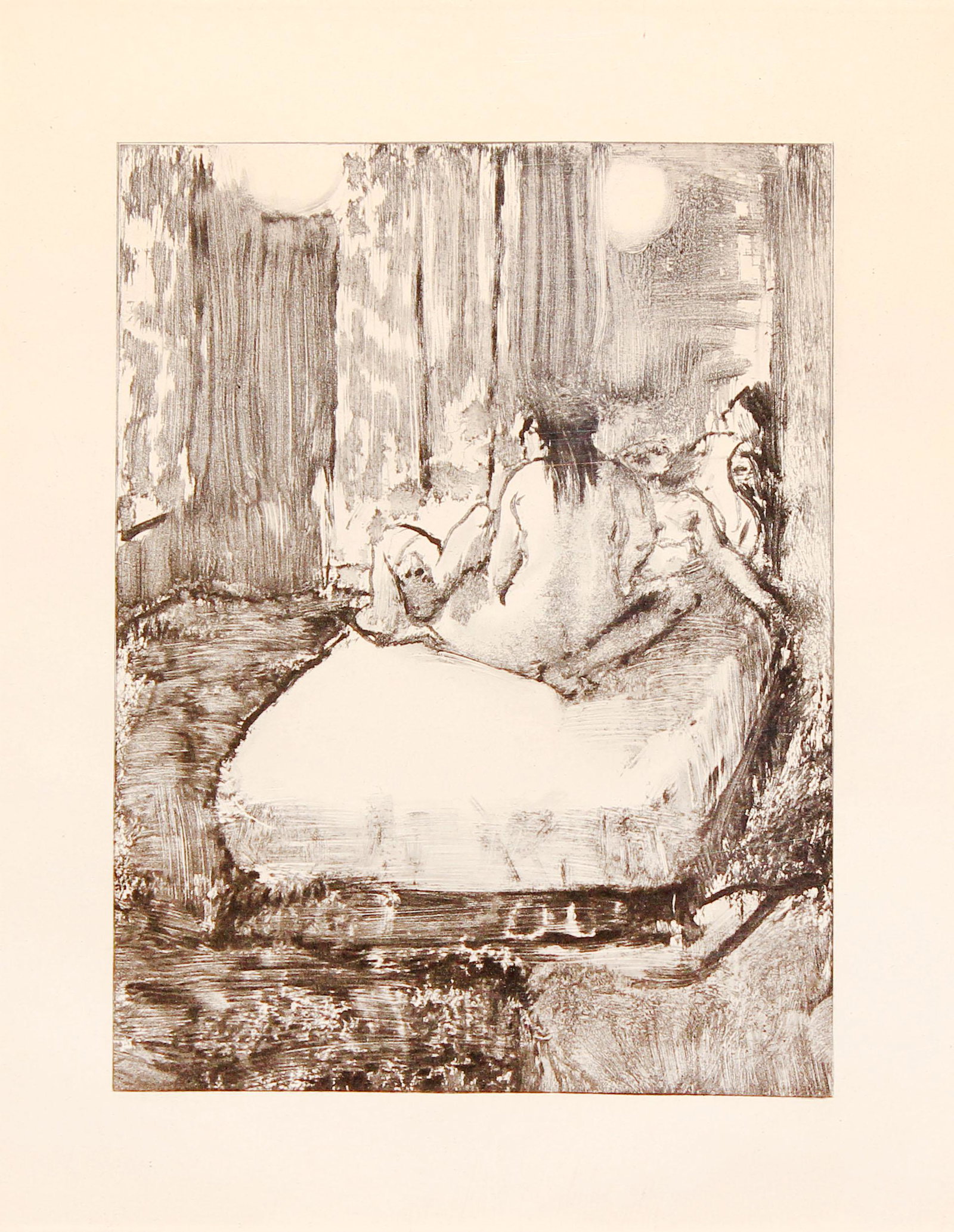 Edgar Degas - Sur Le Lit: Artist: Edgar Degas Title: Sur Le Lit Year: 1934 Dimensions: 8in. by 6in. Edition: From the rare limited edition Publisher: Ambrose Vollard Paris Sui